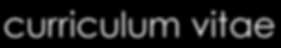 curriculum vitae