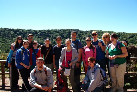 Class at second crater