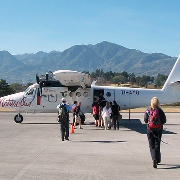 boarding plane