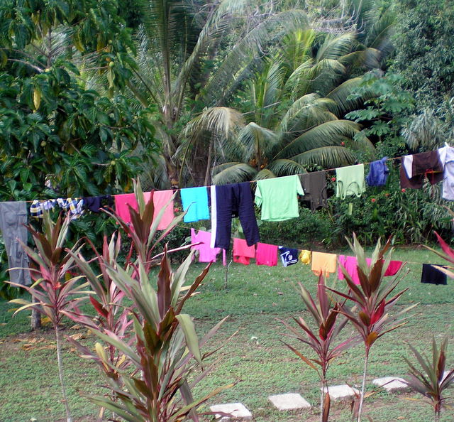 Clothes on the clothesline