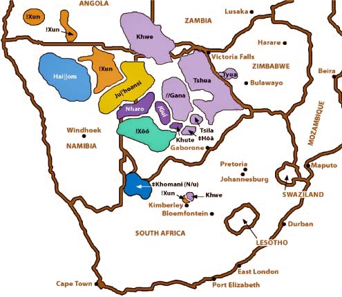 Kalahari Desert Map