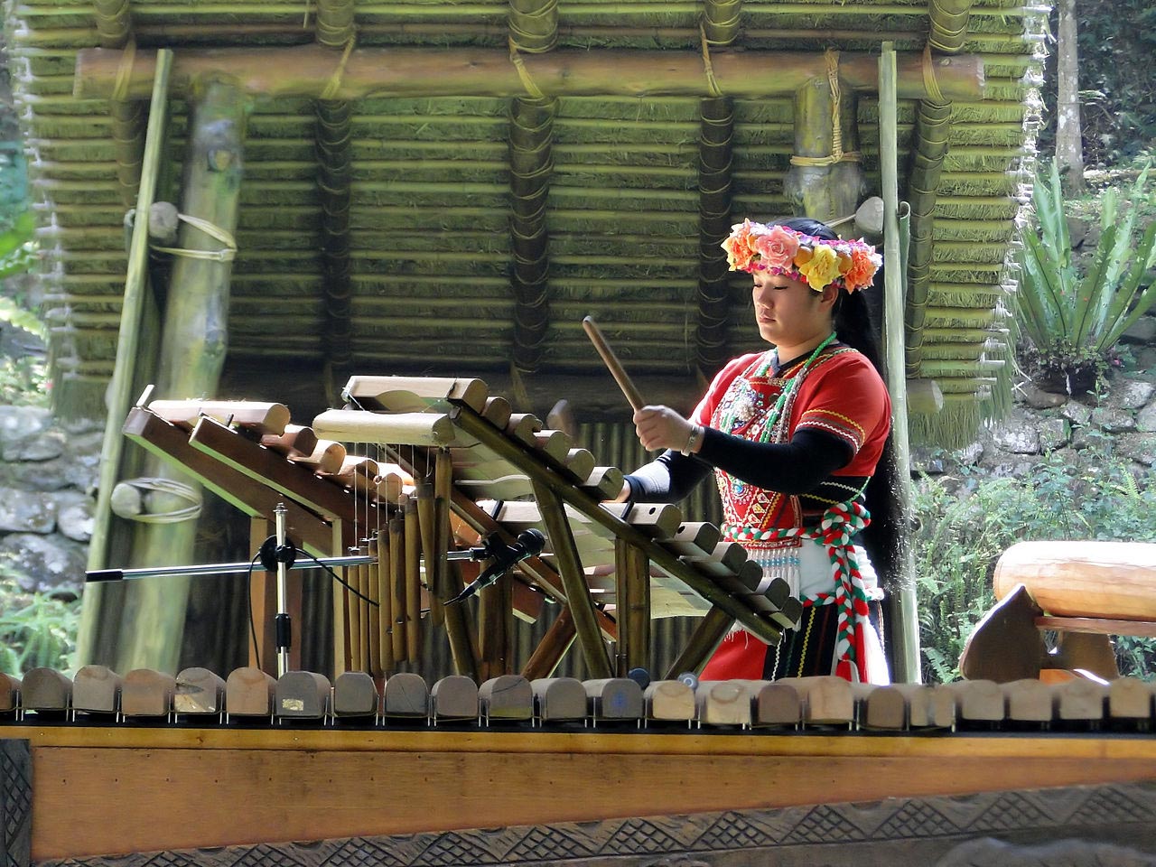 Young Taiwanese Girl Playing Music