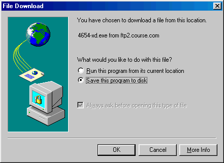 File Download Dialog Box